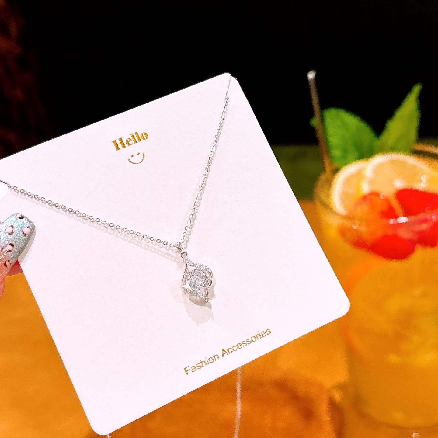 甘いニッケル無添加銀ネックレスシルバー 晩餐会