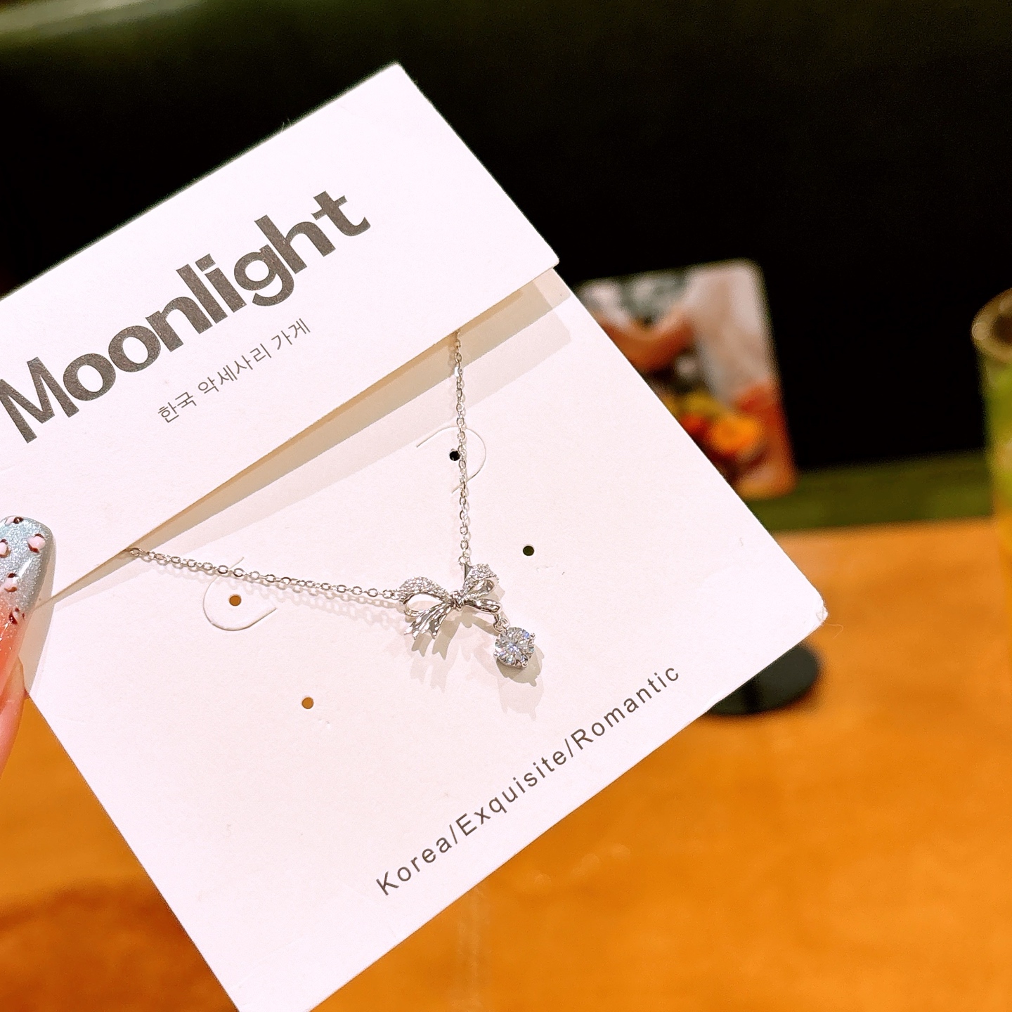 Allergiearmes Silber Moissanit Kette Sanft Neujahr Gold