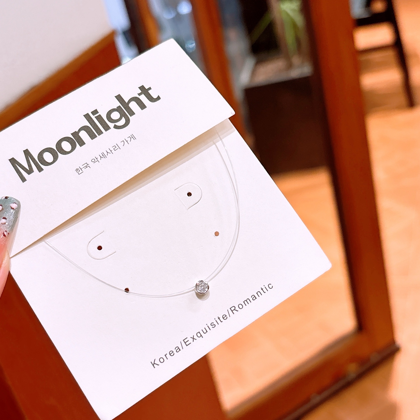 Nickel Free Silver Necklace Ins Style Mother's Day Silver