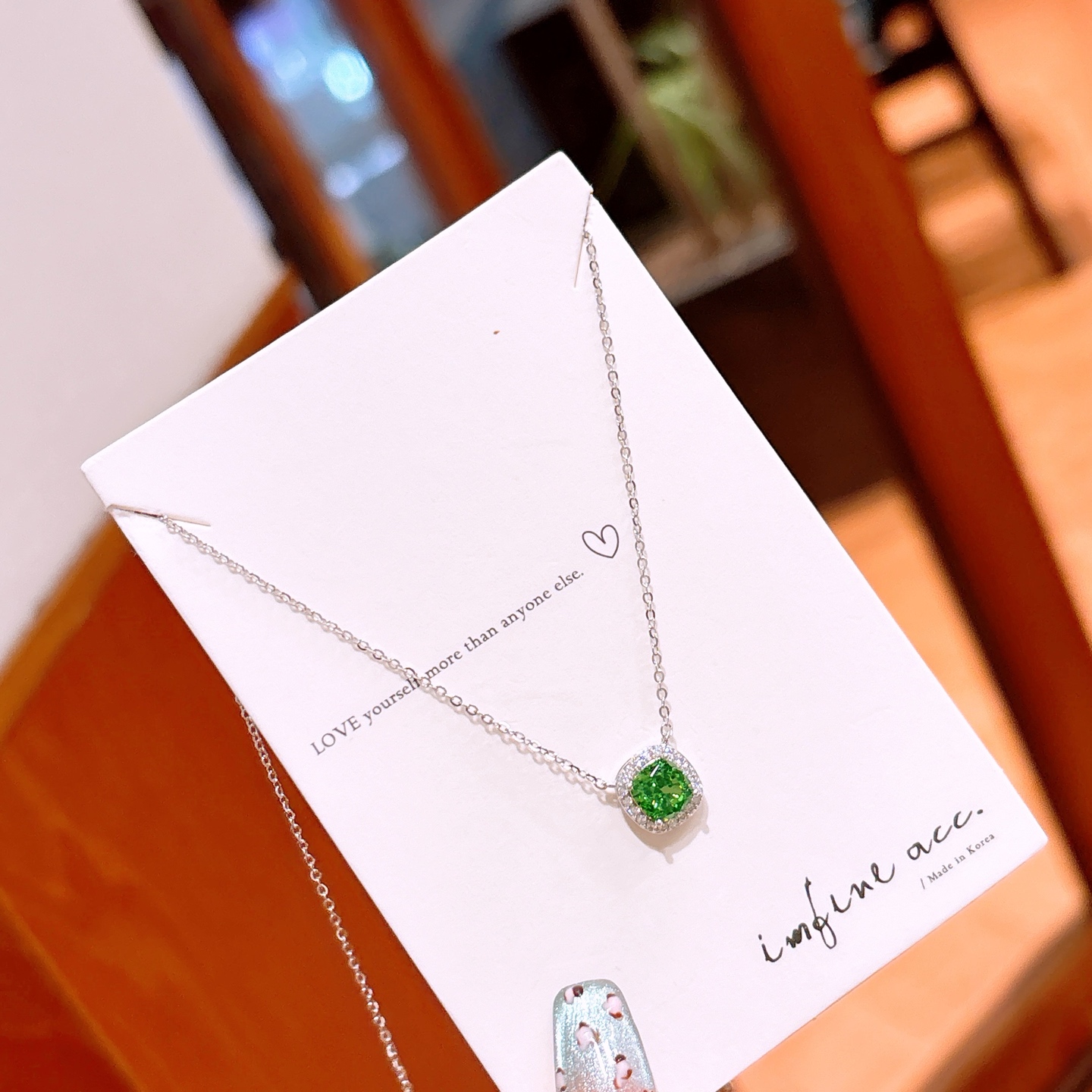 S925 Sterling Silver High Carbon Diamond Necklace Forest Self-love