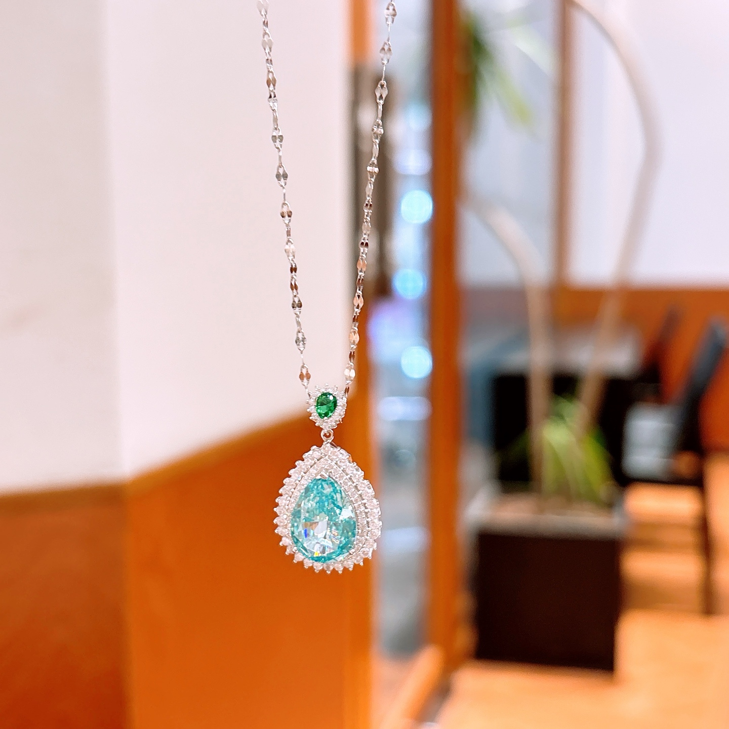 Low Allergy Silver High Carbon Diamond Necklace Fresh Bestie Gift