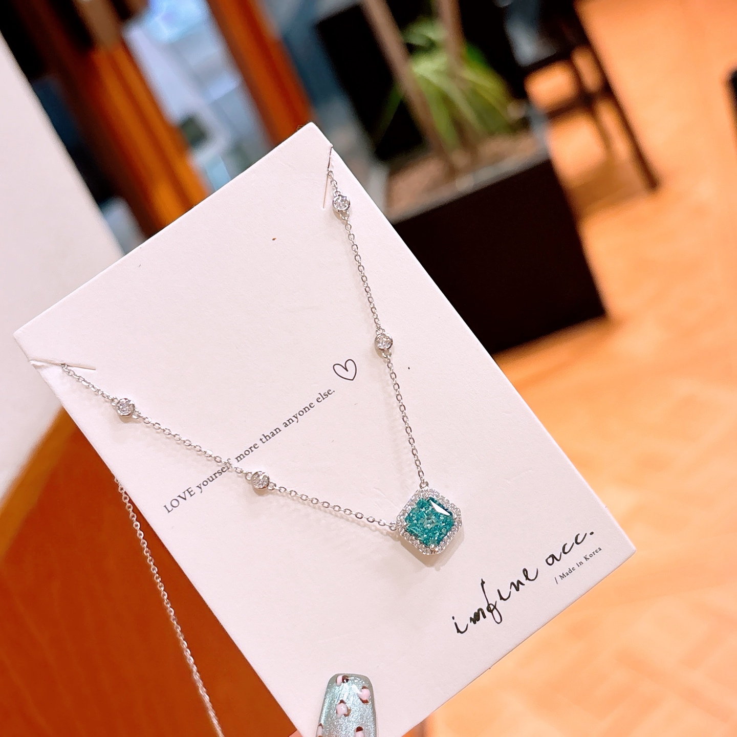 925 Silver High Carbon Diamond Necklace Cute Banquet Gold