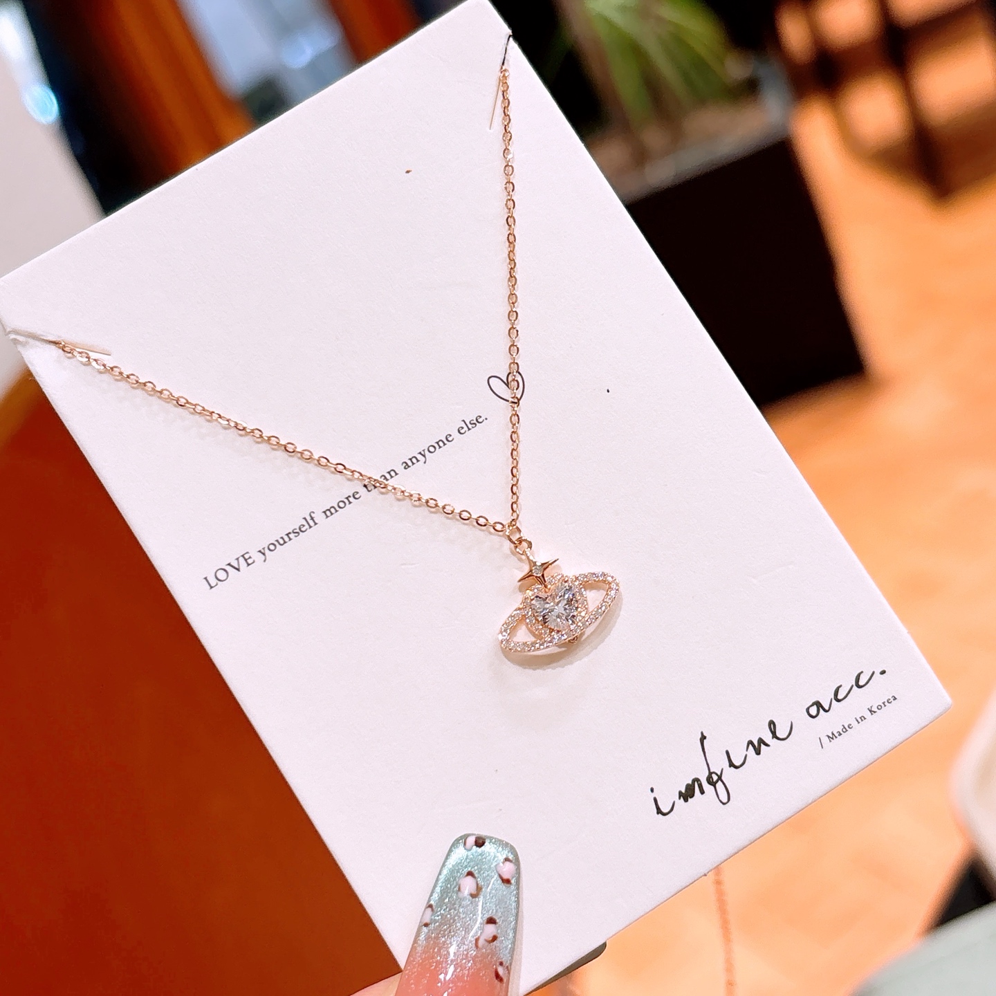 S925 Sterling Silver Necklace Dainty Anniversary Gold