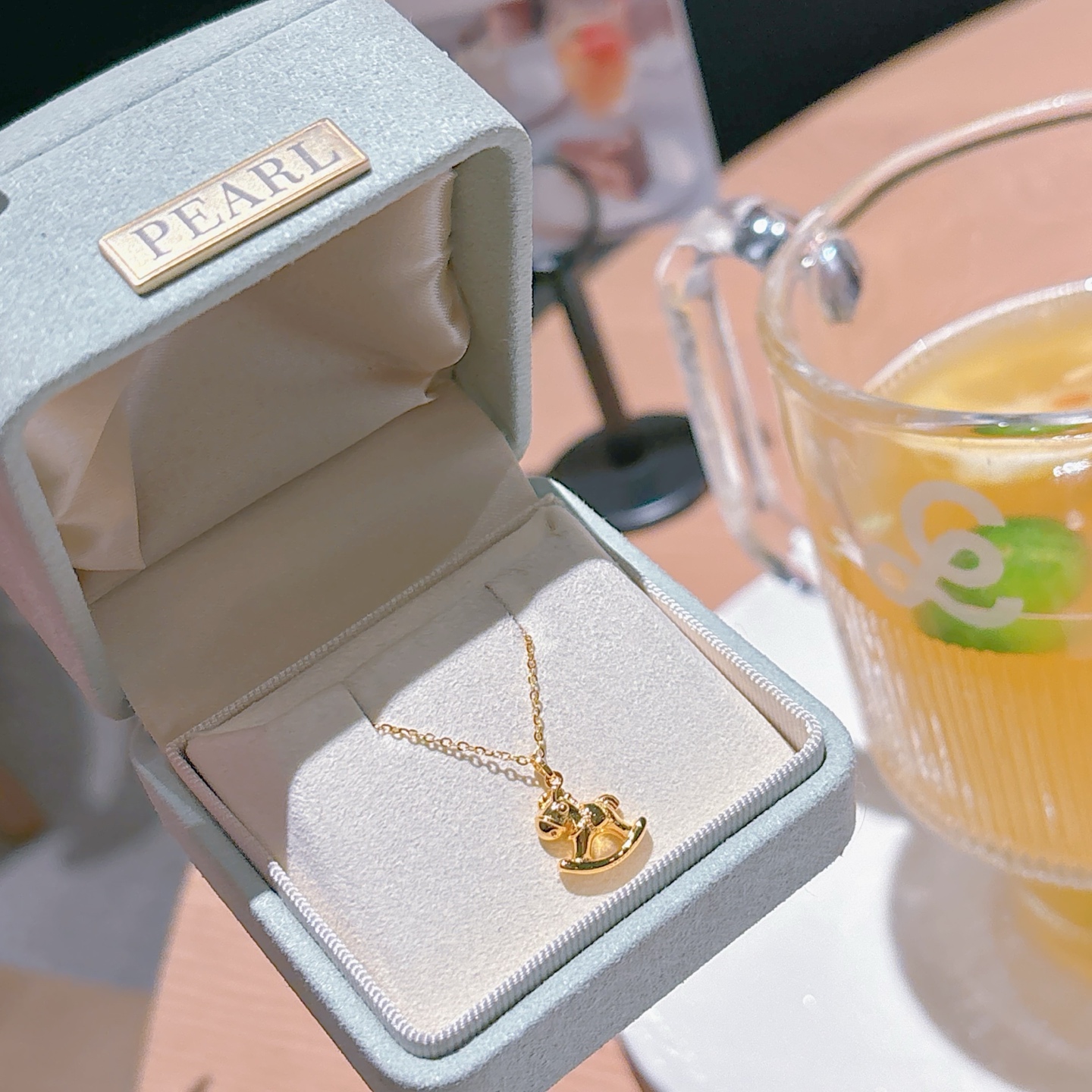 S925 Sterling Silver Necklace French Office Gold