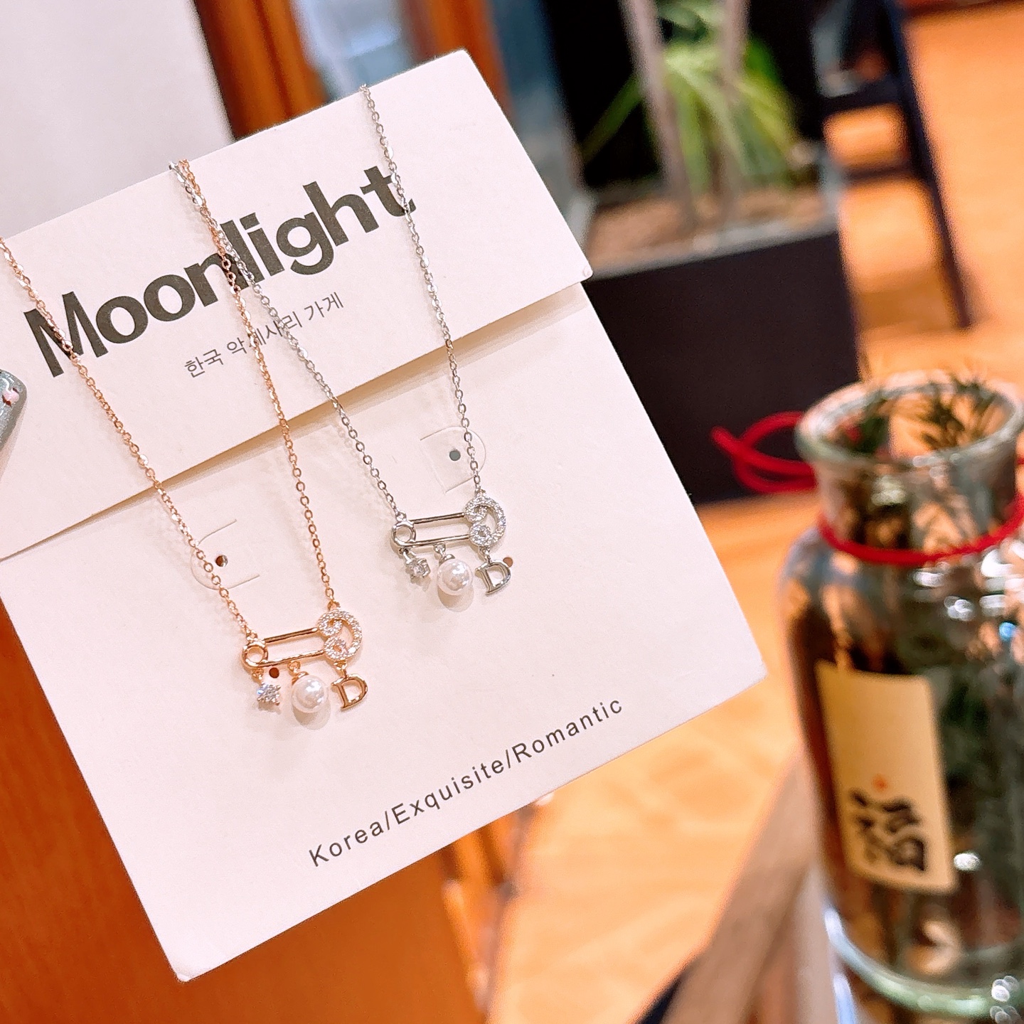 Solid Silver Necklace Pure Graduation Gold