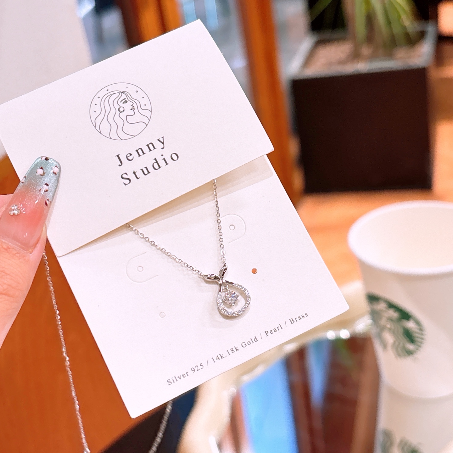 S925 Sterling Silver Moissanite Necklace Soft New Year Silver