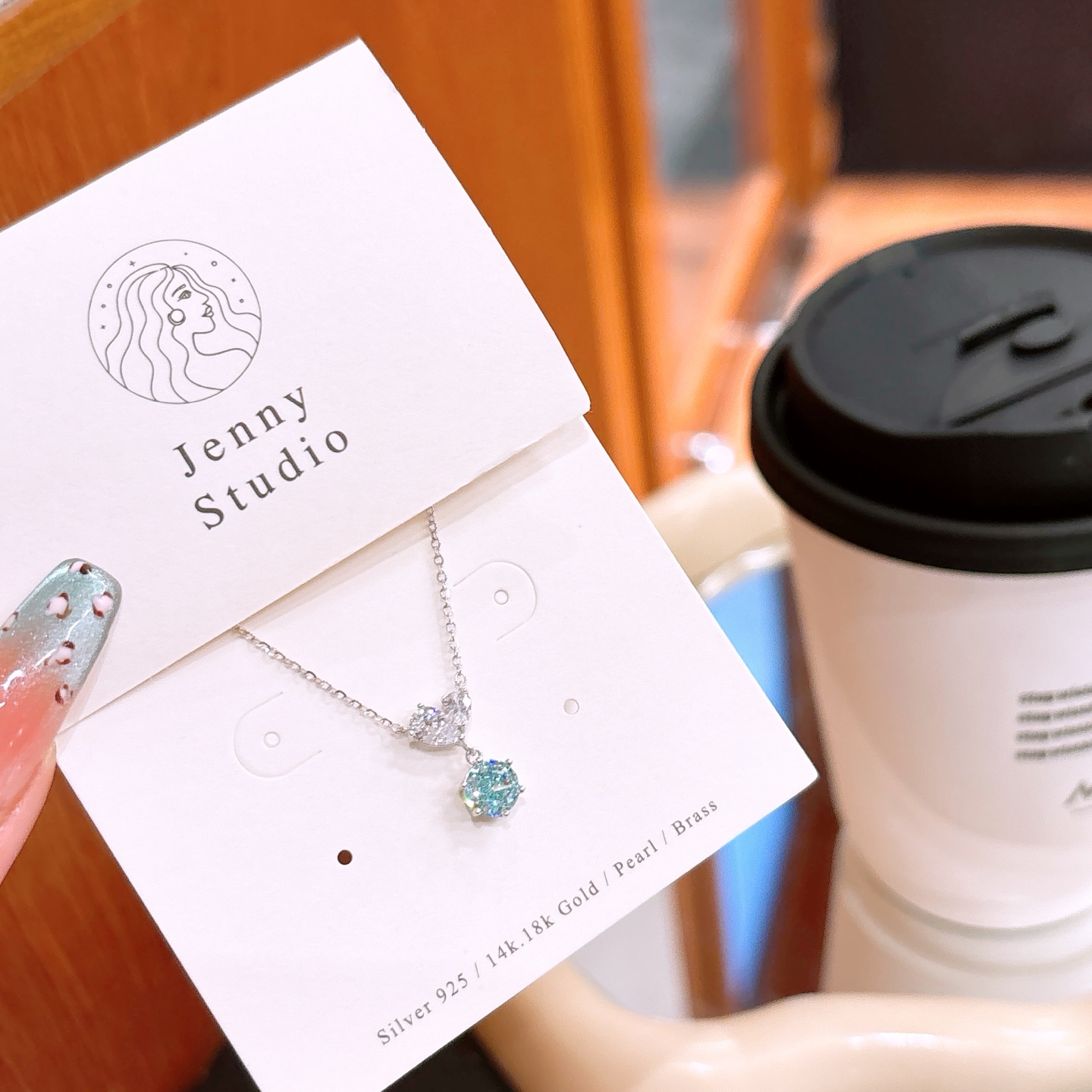 925 Silver High Carbon Diamond Necklace Ins Style Travel Silver