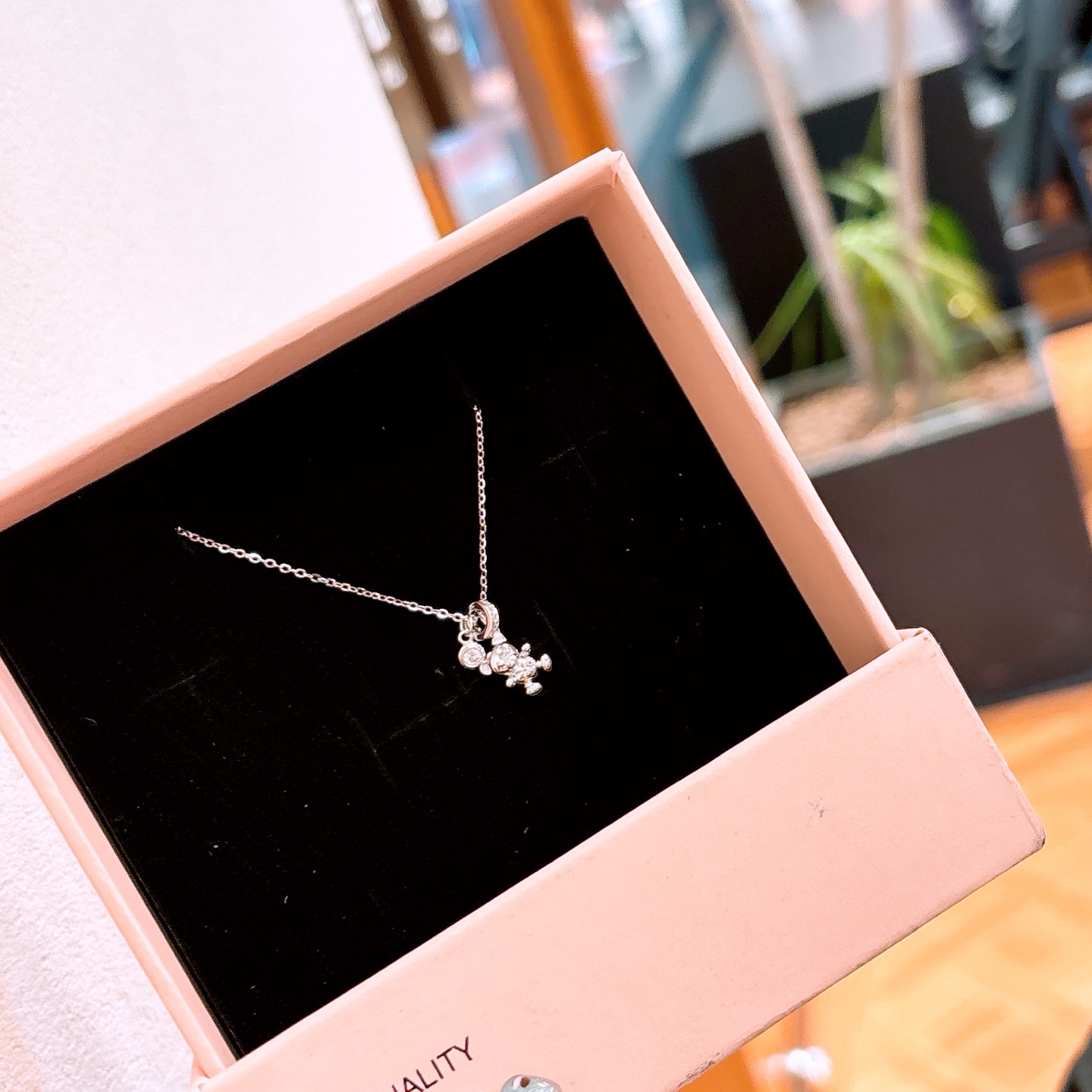 High Polish Silver Necklace Korean Style Wedding Registration Silver