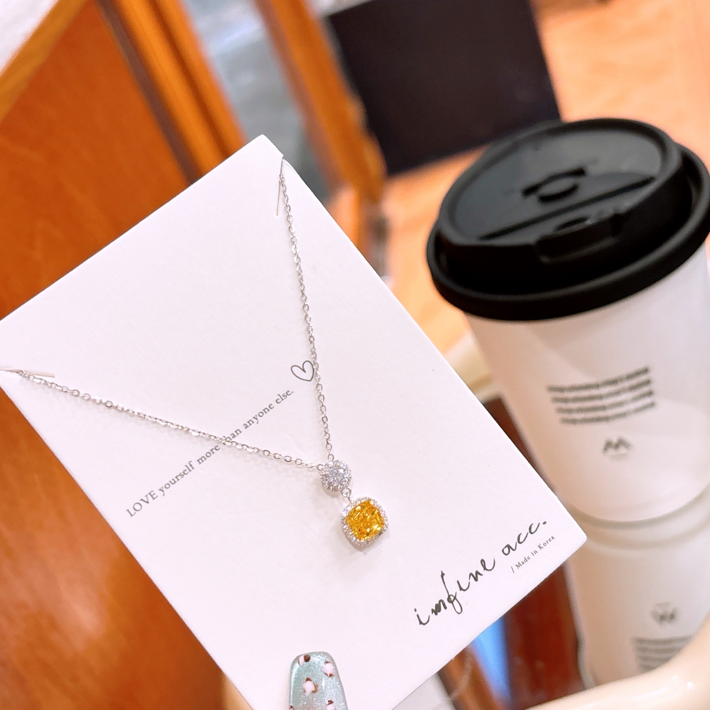 Solid Silver High Carbon Diamond Necklace Unique New Year Gold