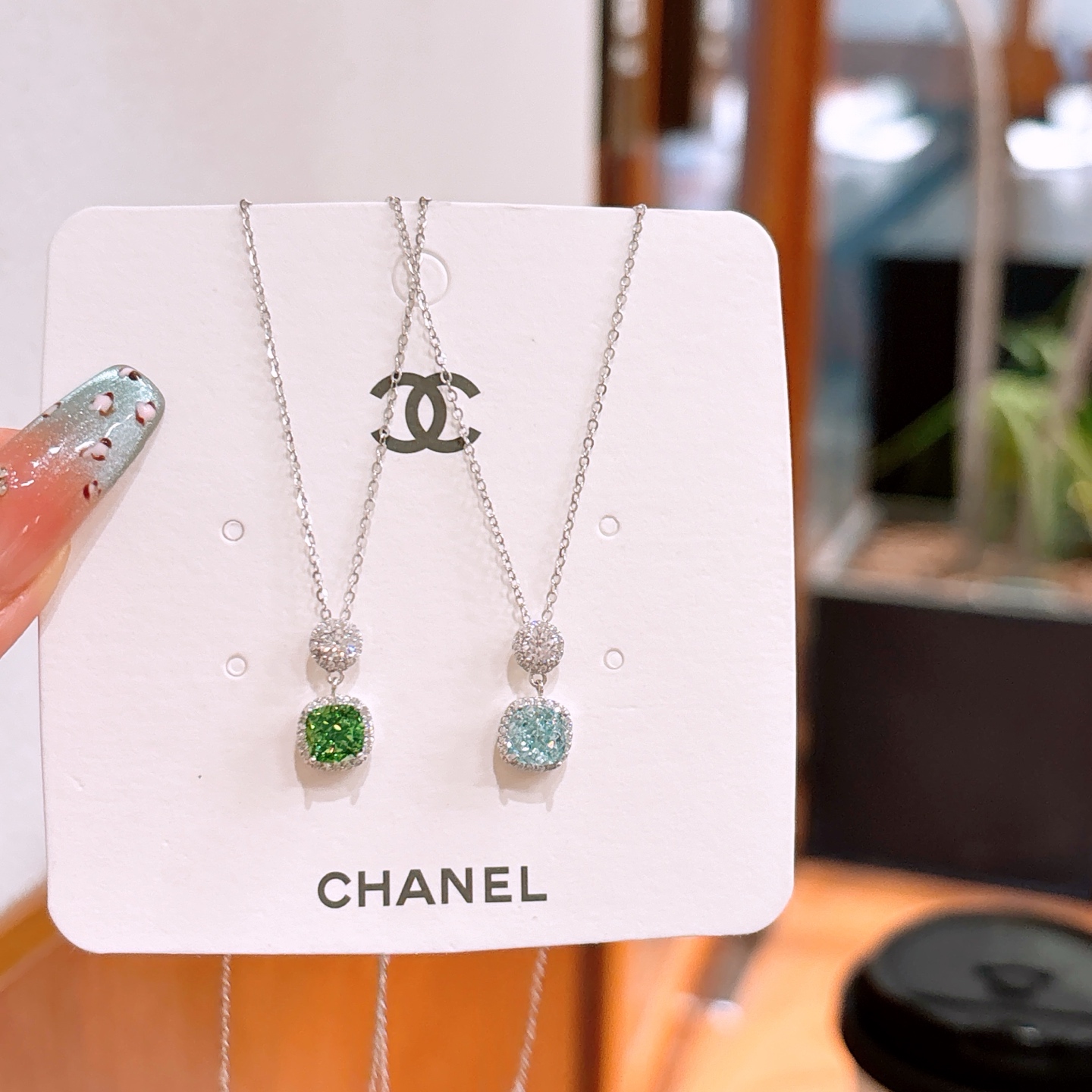 Solid Silver High Carbon Diamond Necklace Playful Wedding Silver