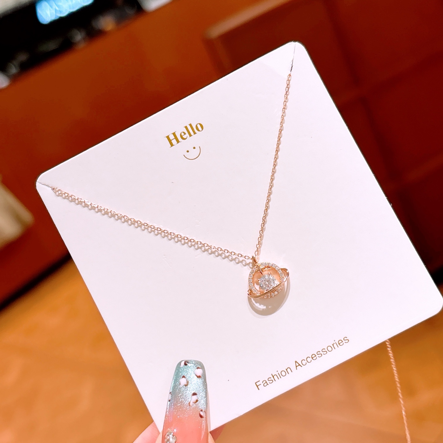 S925 Sterling Silver Necklace Chic New Year Silver