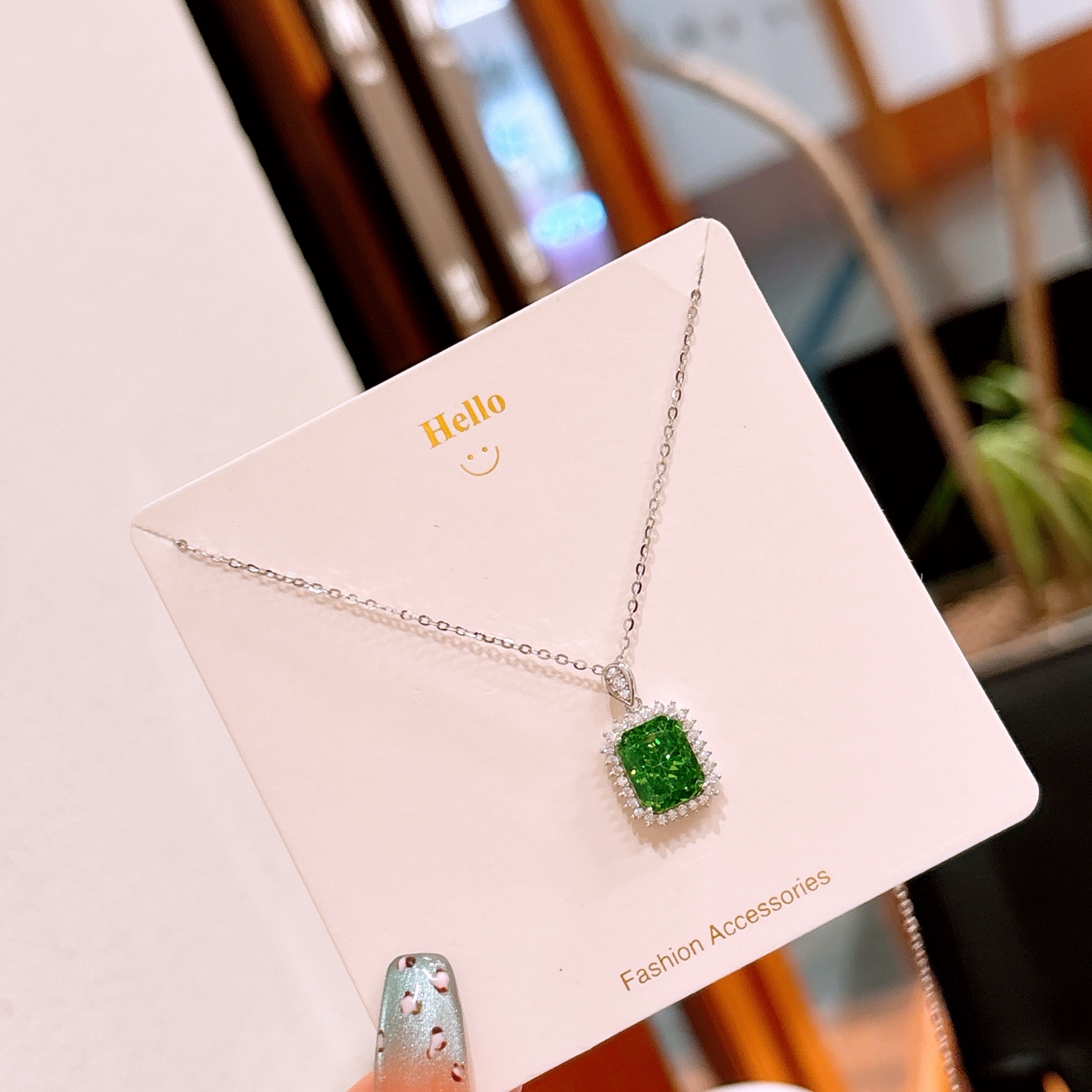 S925 Sterling Silver High Carbon Diamond Necklace Sweet Father's Day