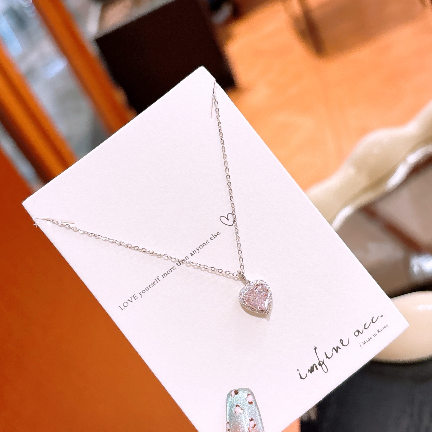 S925 Sterling Silver High Carbon Diamond Necklace Ultra Minimal Spring Festival