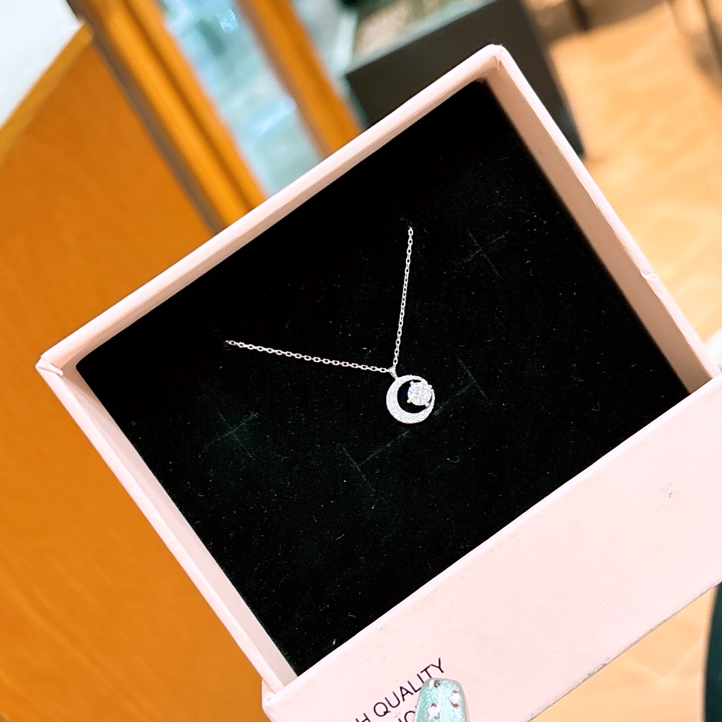 S925 Sterlingsilber Kette Elegant Jahrestag Gold