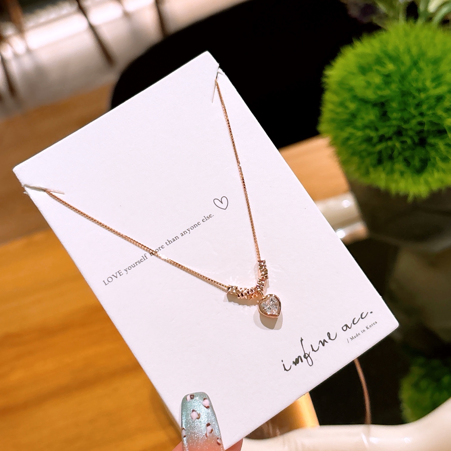 925 Silver Necklace Minimalist Graduation Gold