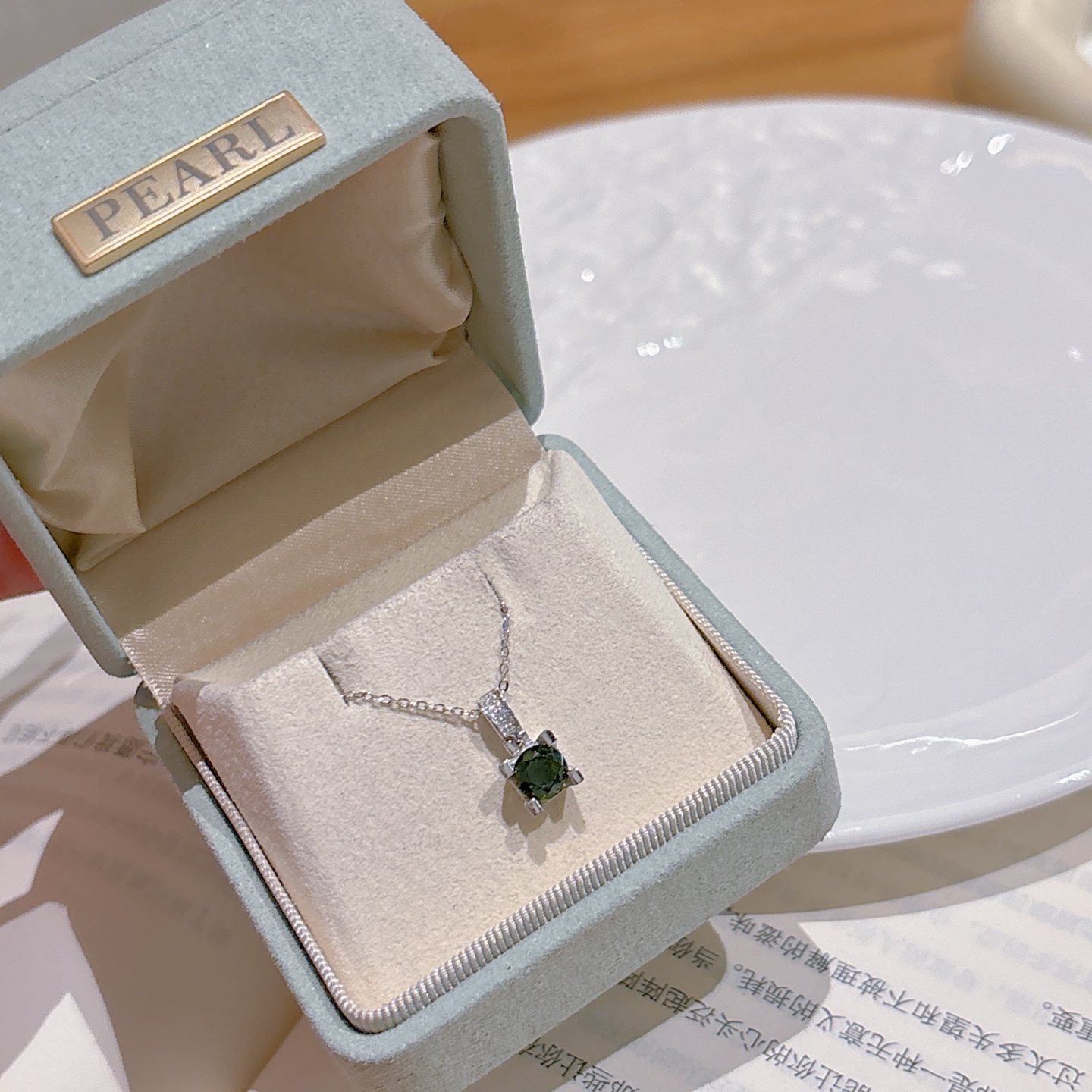 S925 Sterling Silver High Carbon Diamond Necklace Cute Banquet Silver