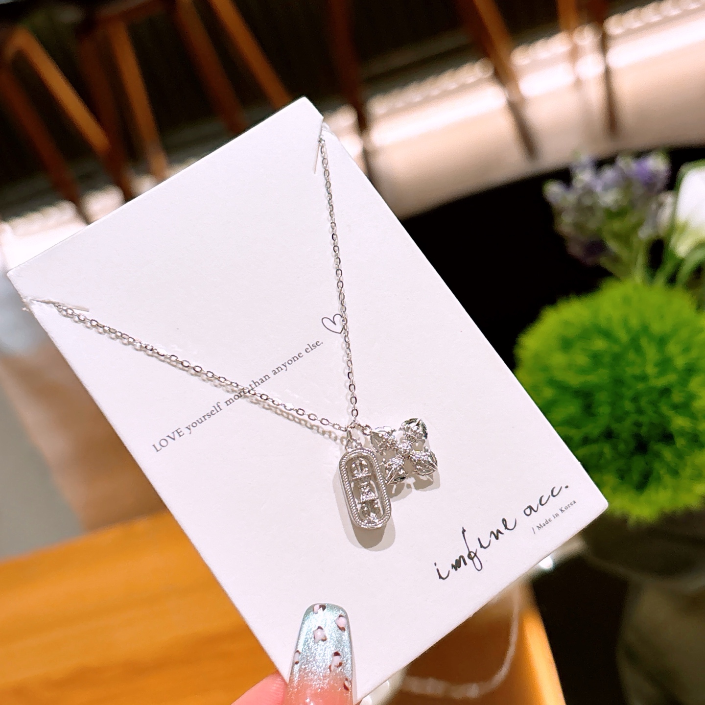 Low Allergy Silver Necklace Gentle Proposal Gold