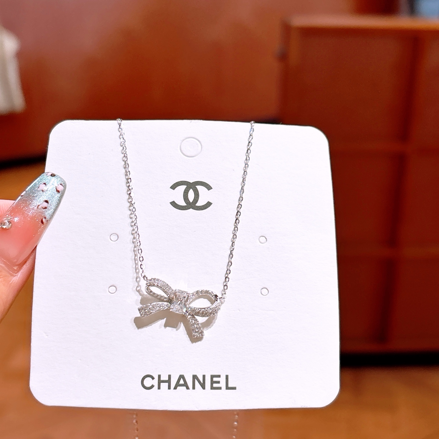 S925 Sterling Silver Moissanite Necklace Lively Bestie Gift Silver