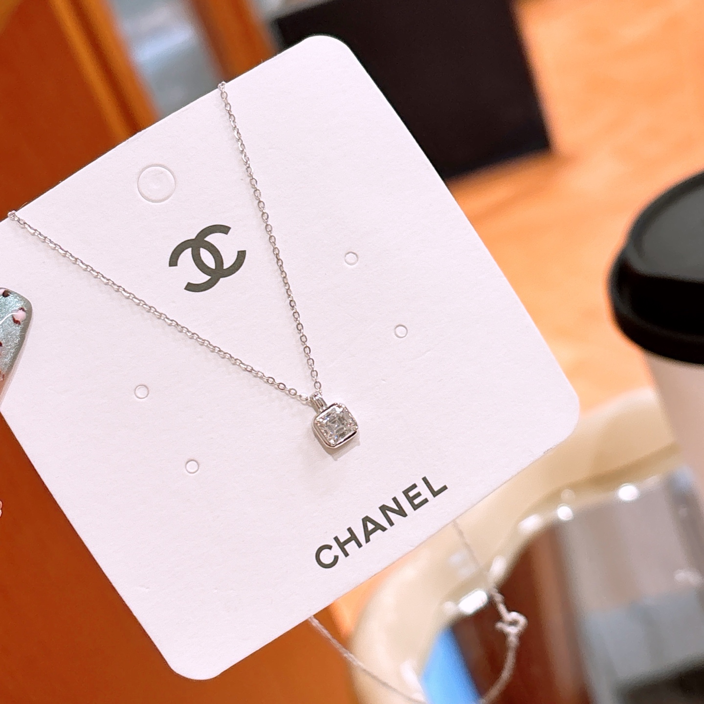 Fine Silver Moissanite Necklace Ethereal Proposal Silver