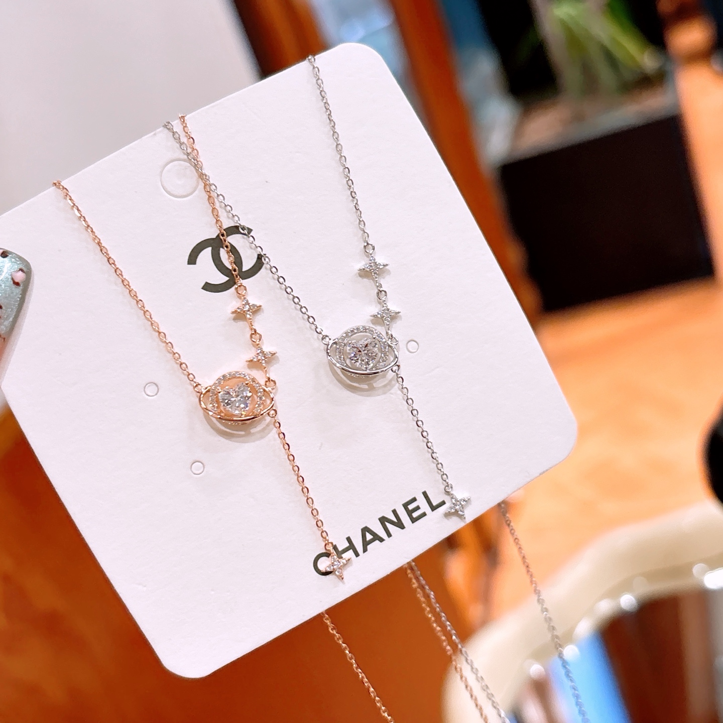 Massivsilber Kette Französisch Valentinstag Silber