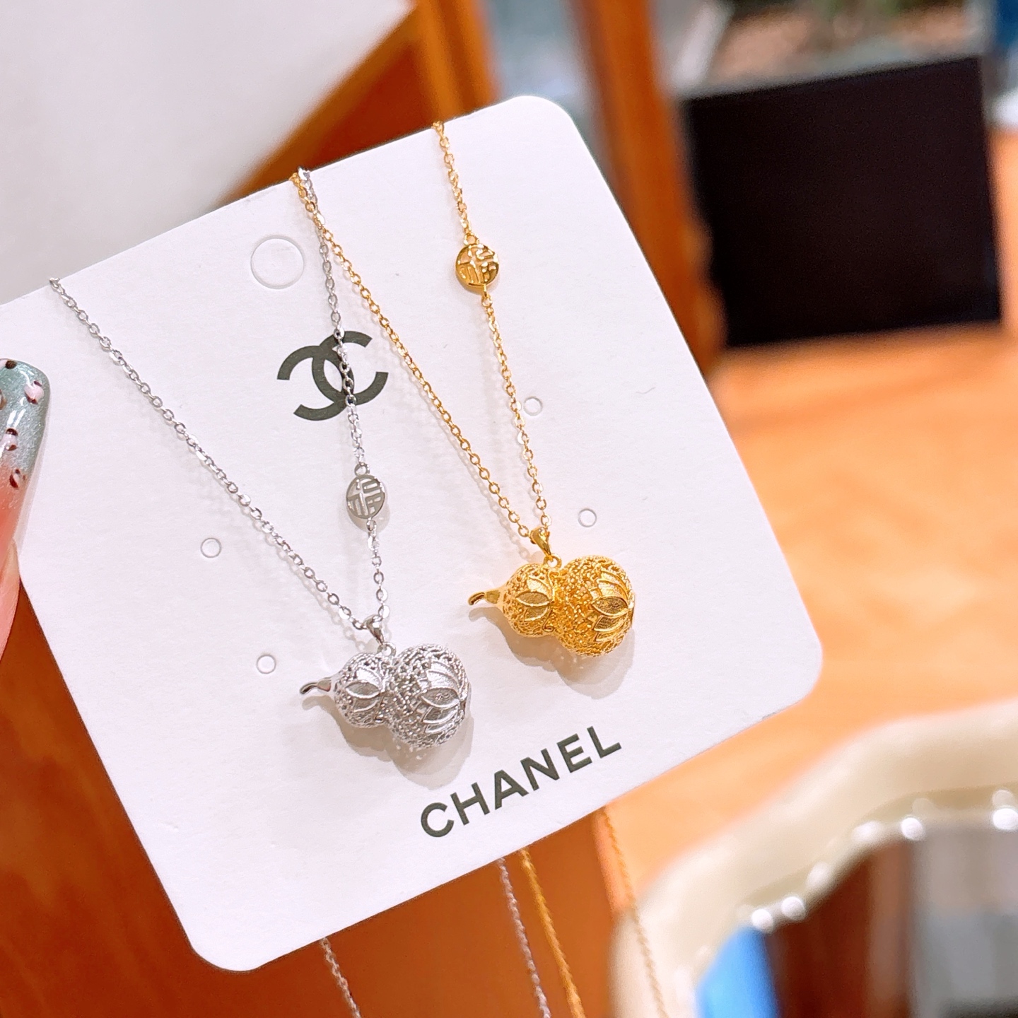 S925 Sterling Silver Necklace Playful Engagement Gold