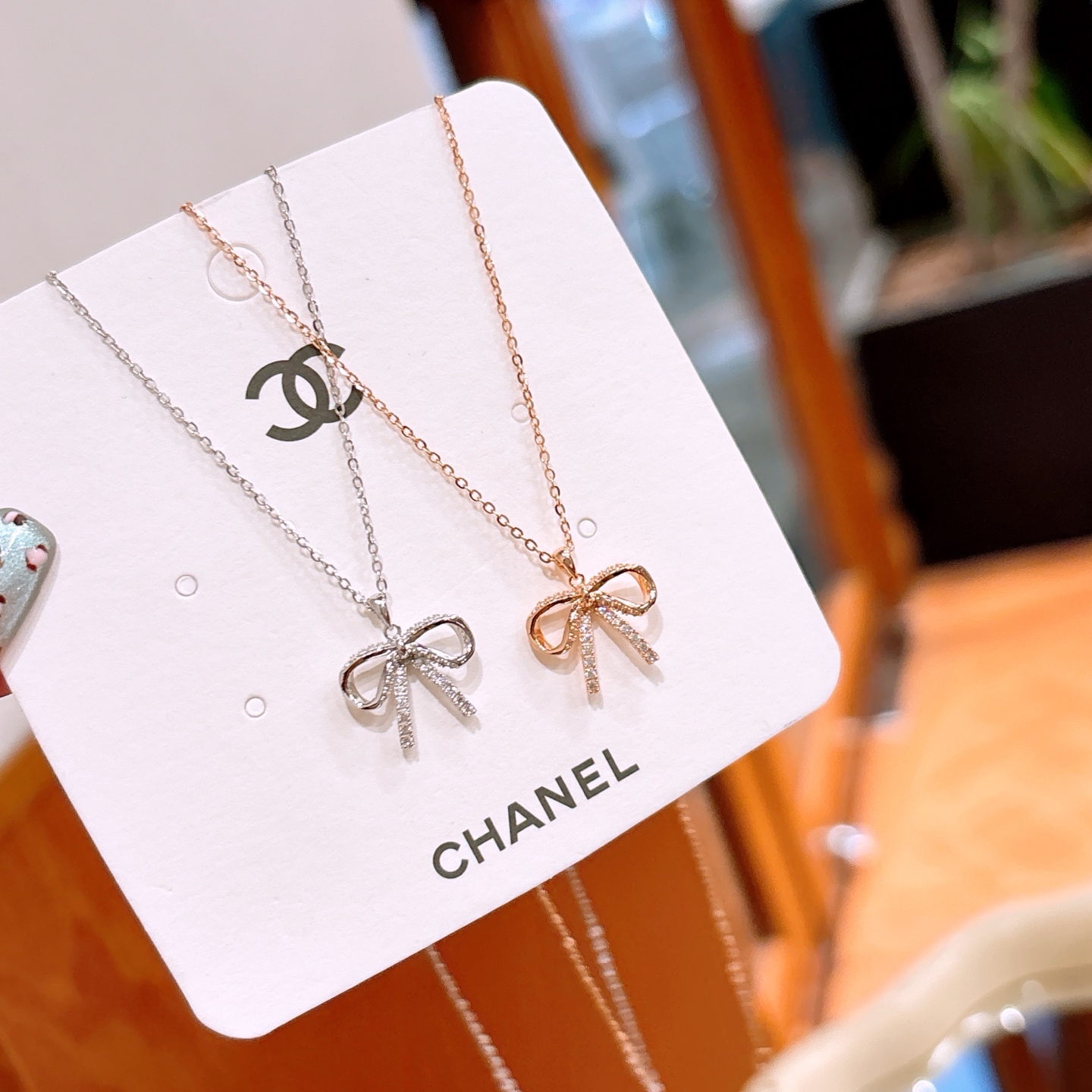 Solid Silver Necklace French Party Gold