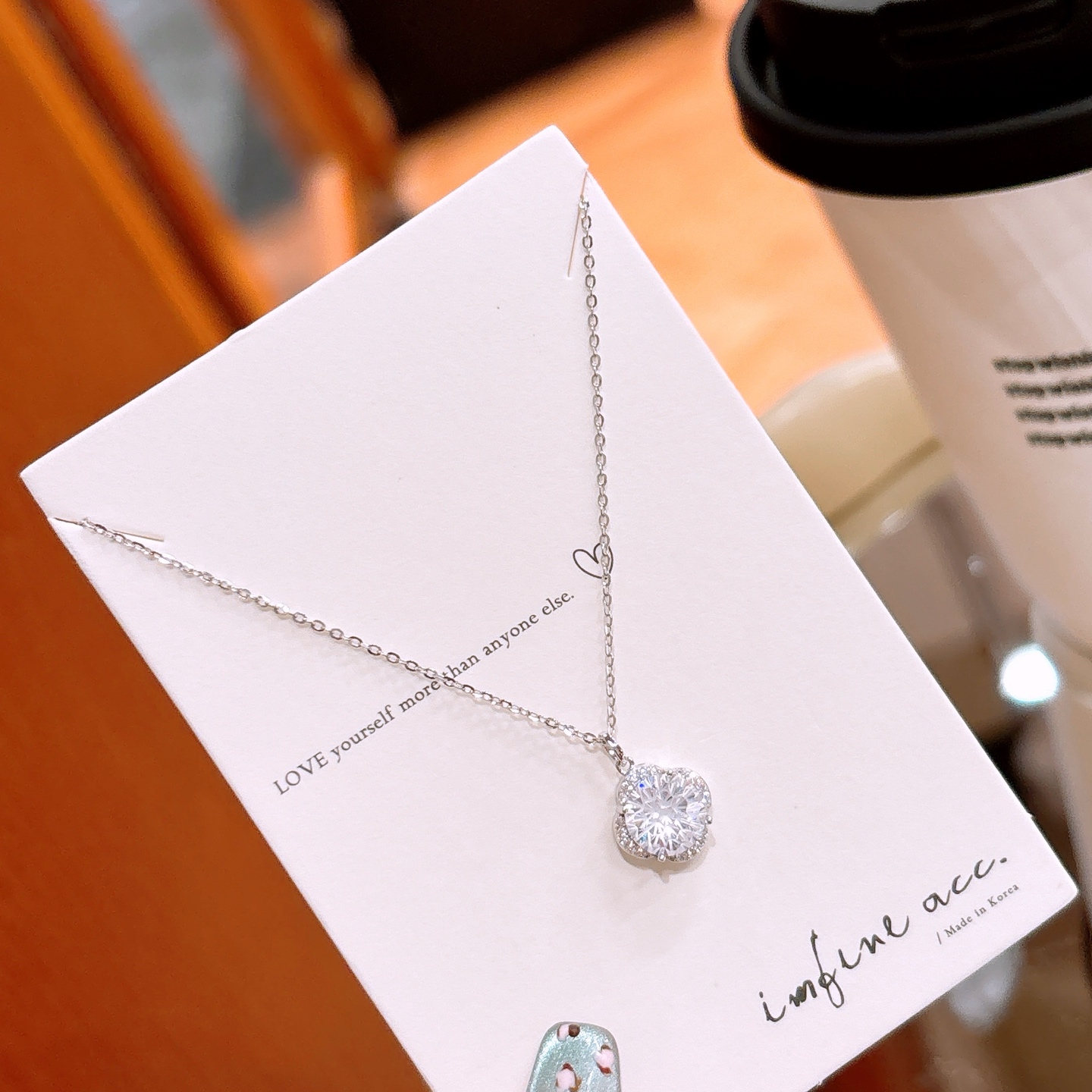 エレガントS925スターリングシルバーネックレスゴールド 親友へのプレゼント