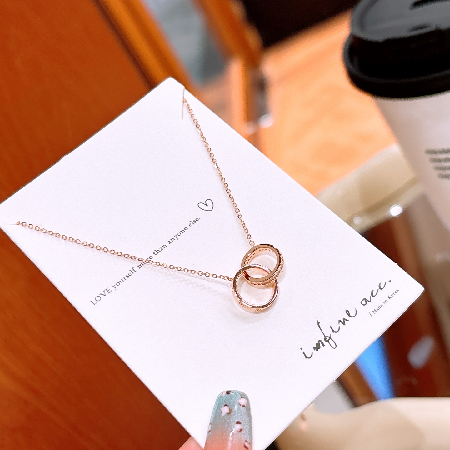 Solid Silver Necklace Soft Self-love Silver