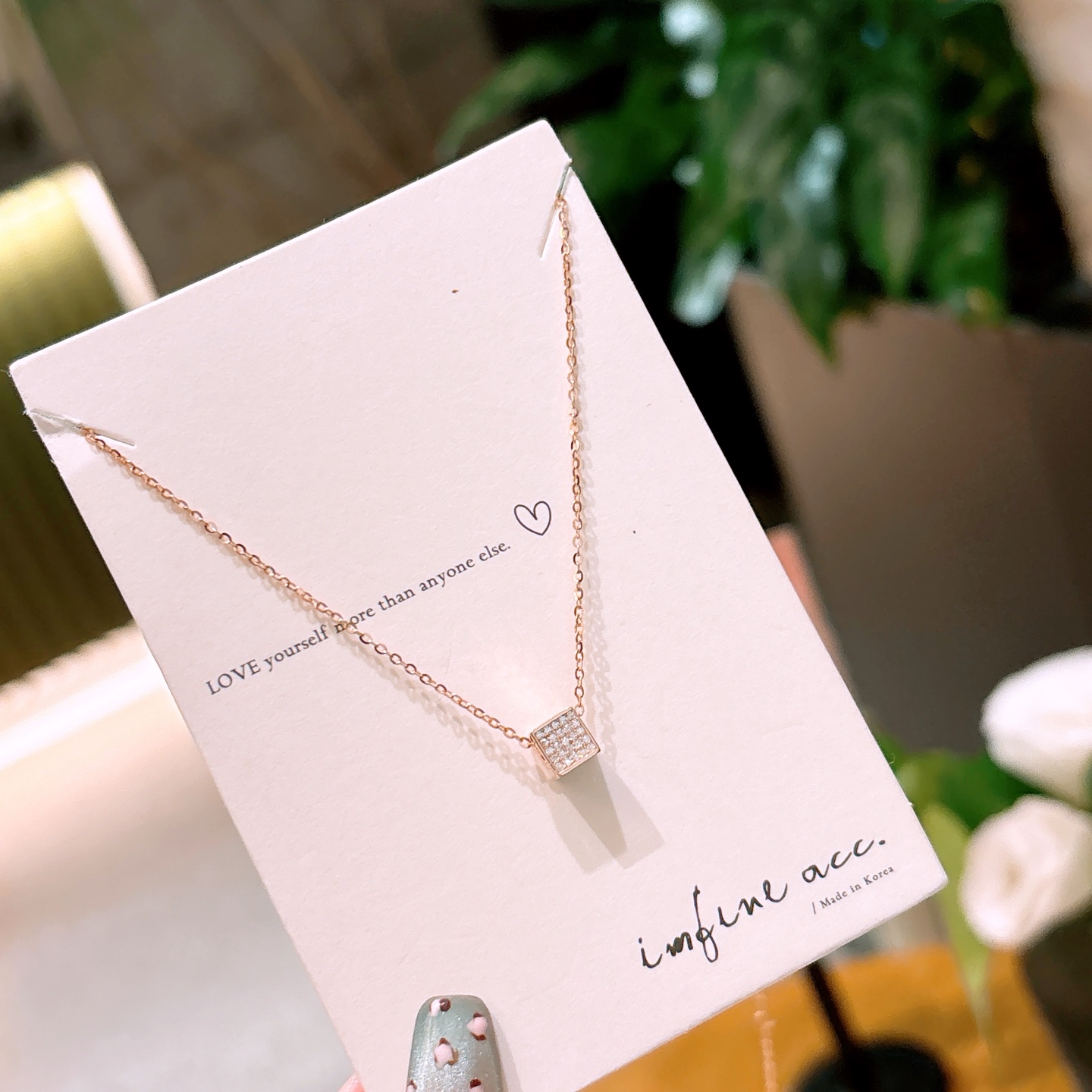 Fine Silver Necklace Light Luxury Christmas Silver