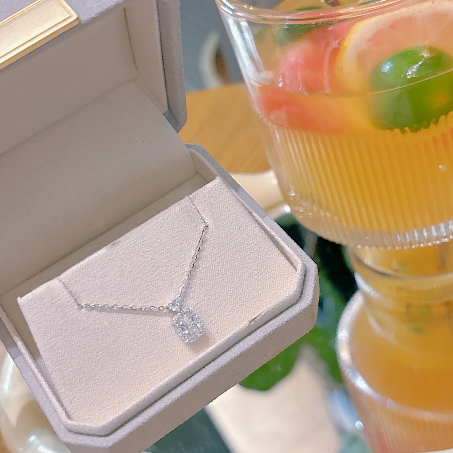 Allergiearmes Silber Moissanit Kette Niedlich Für mich selbst Silber