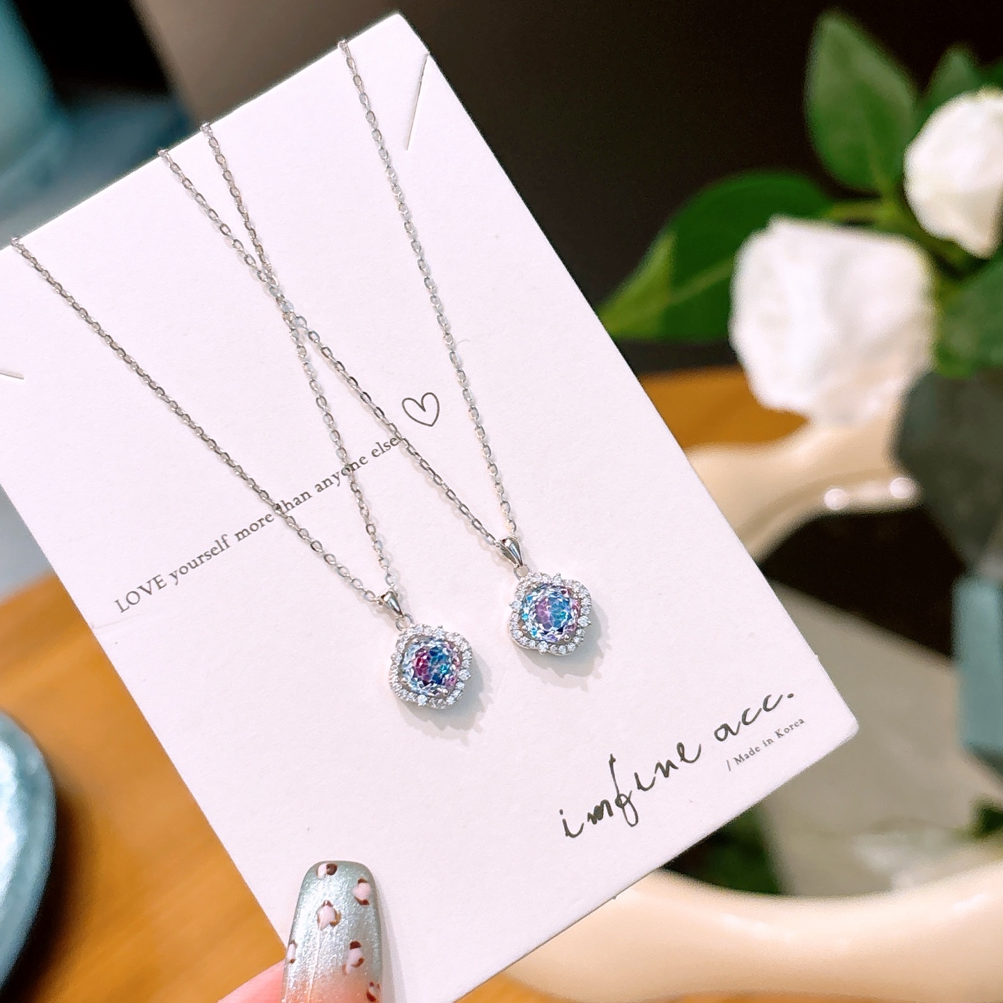 Feinsilber Kette Leichter Luxus Standesamt Silber