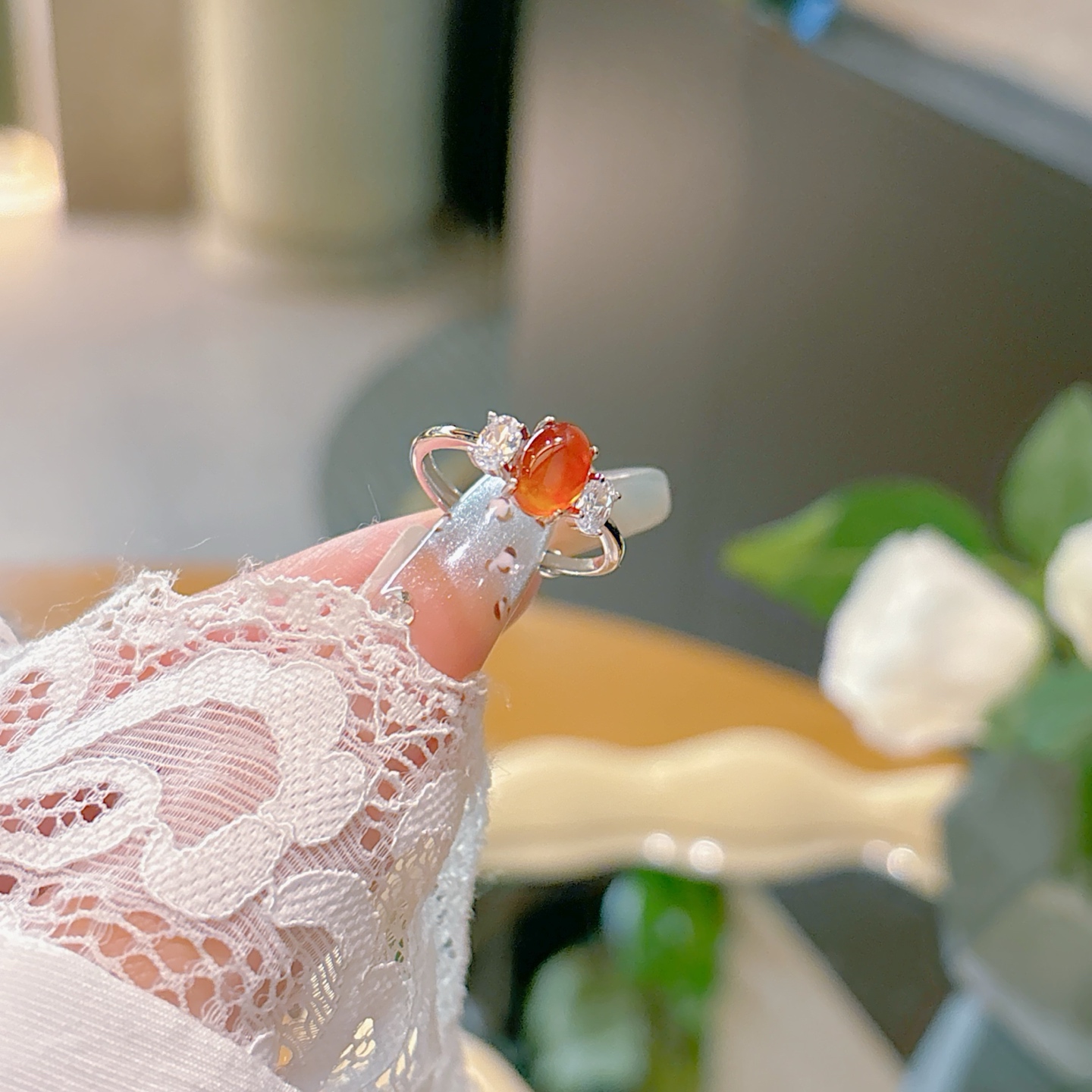 可愛いアレルギー対応シルバーリングゴールド 自分へのご褒美