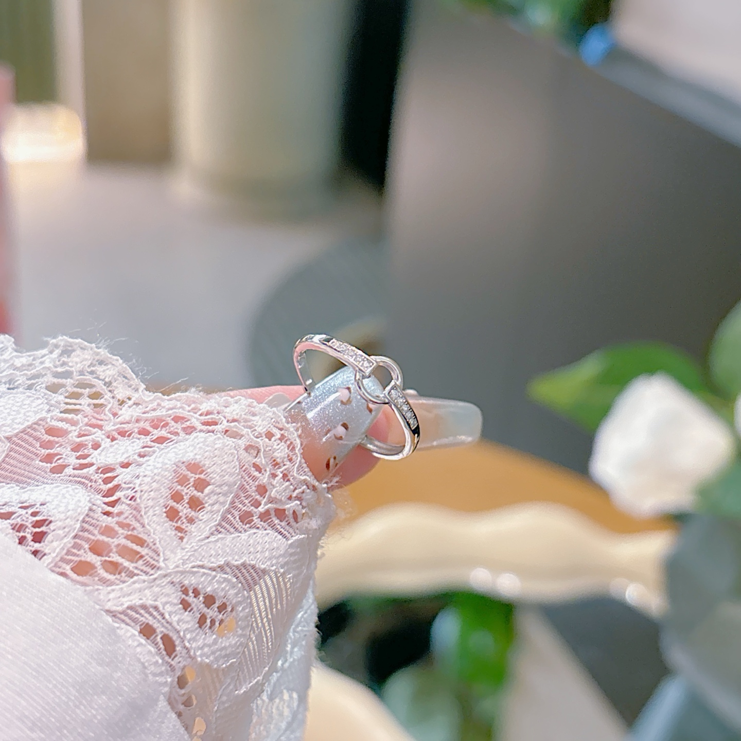 韓国風高品質シルバーリングシルバー 春節