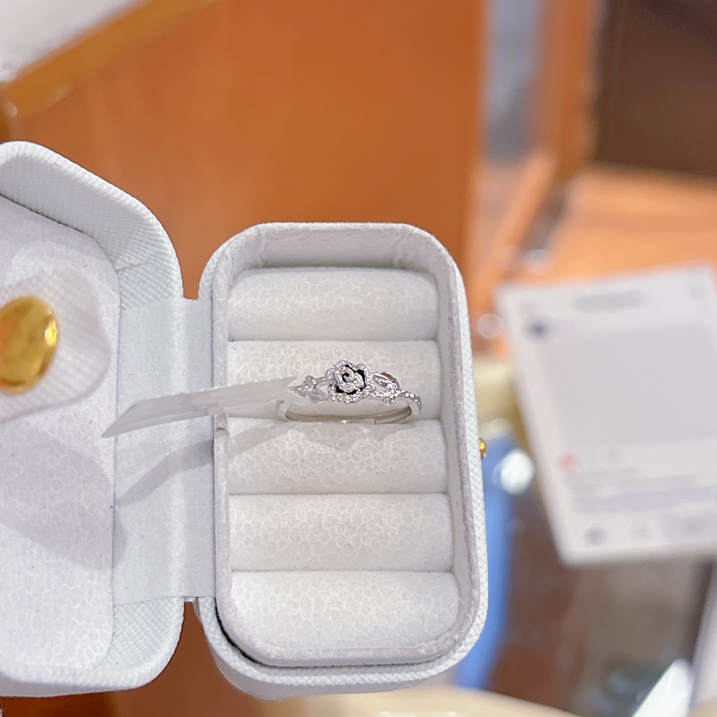 Nickel Free Silver Ring Vintage Banquet Gold