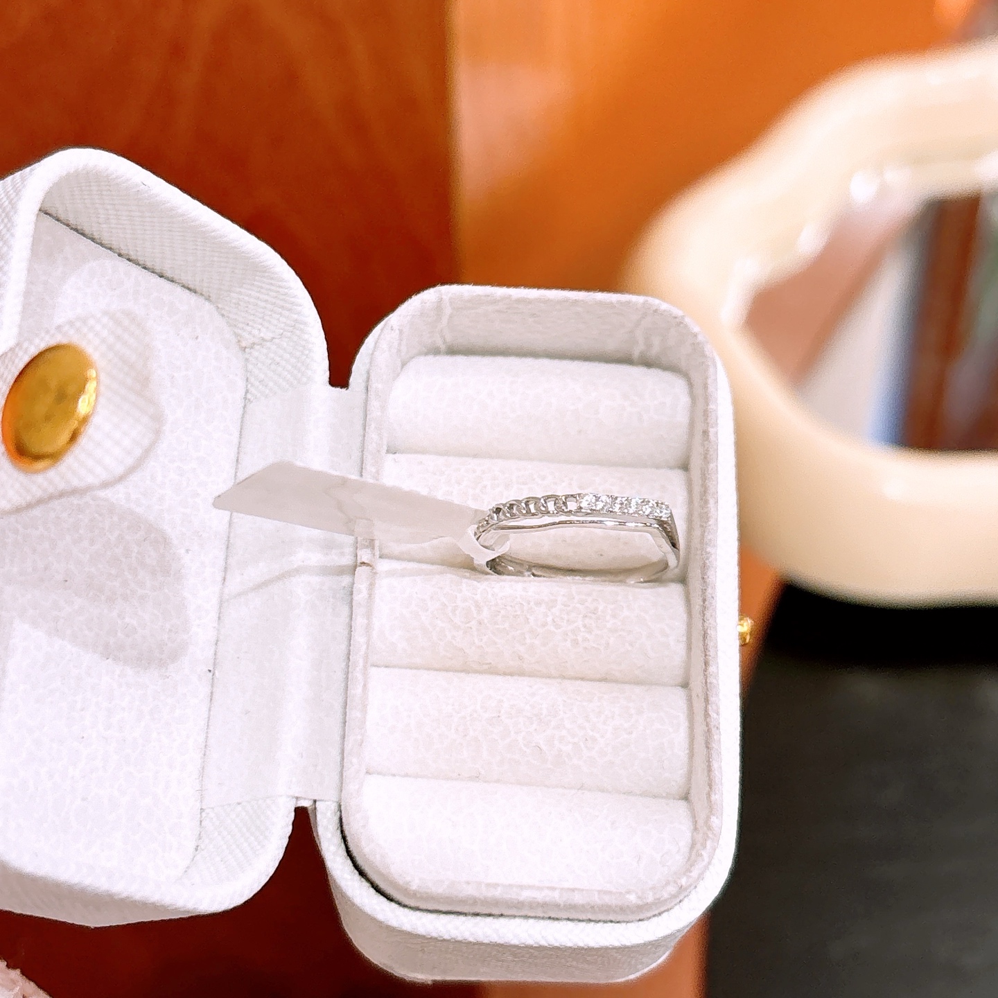 軽やかアレルギー対応シルバーリングゴールド 母の誕生日