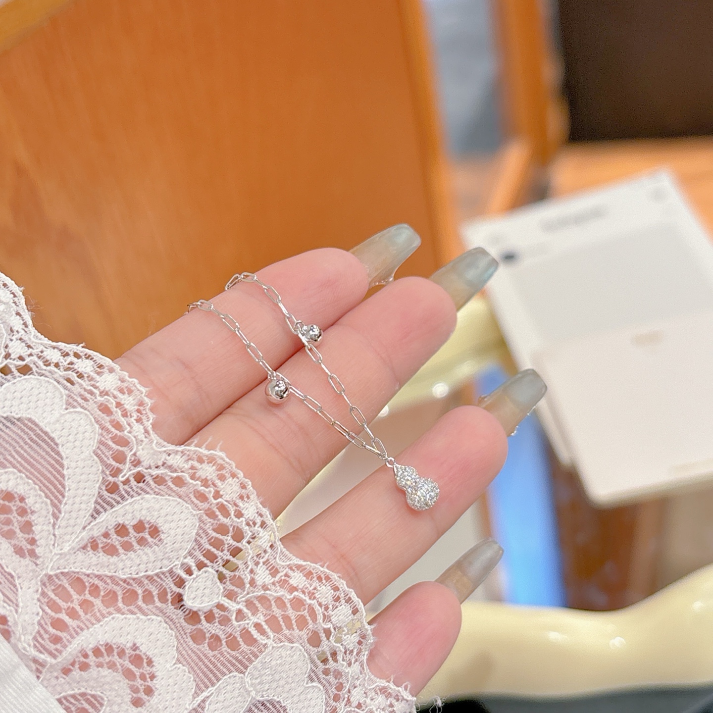 フレンチニッケル無添加銀ブレスレットゴールド 自分へのご褒美