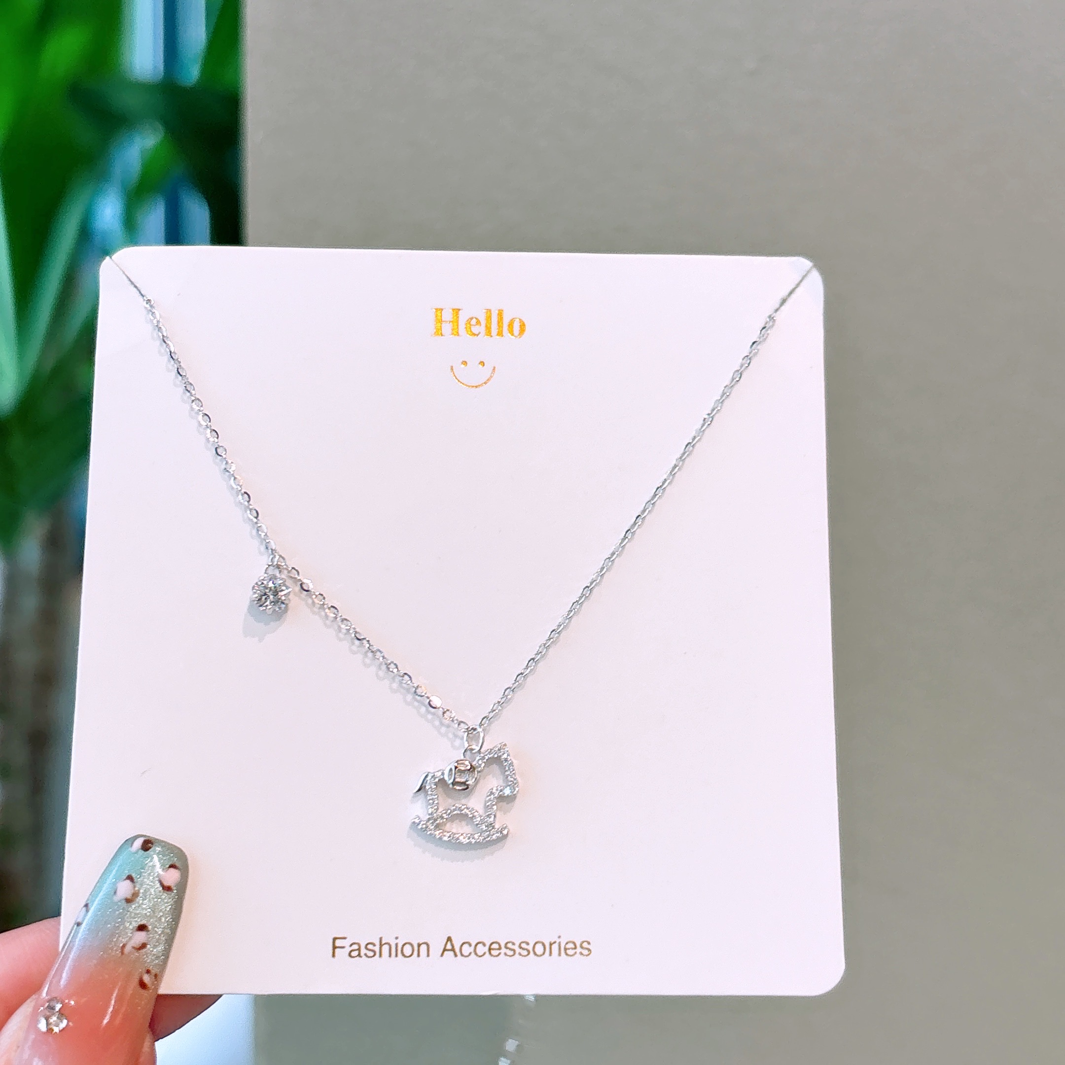 Nickel Free Silver Necklace Gentle Spring Festival Silver