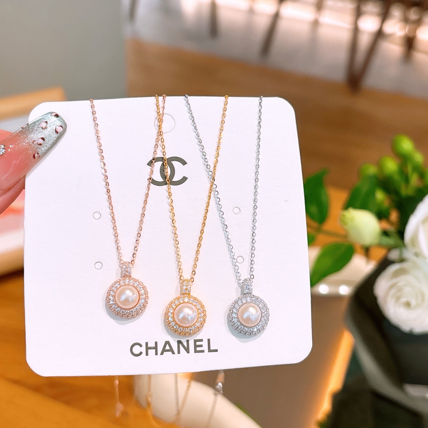 High Polish Silver Necklace Lively Mother's Day Gold