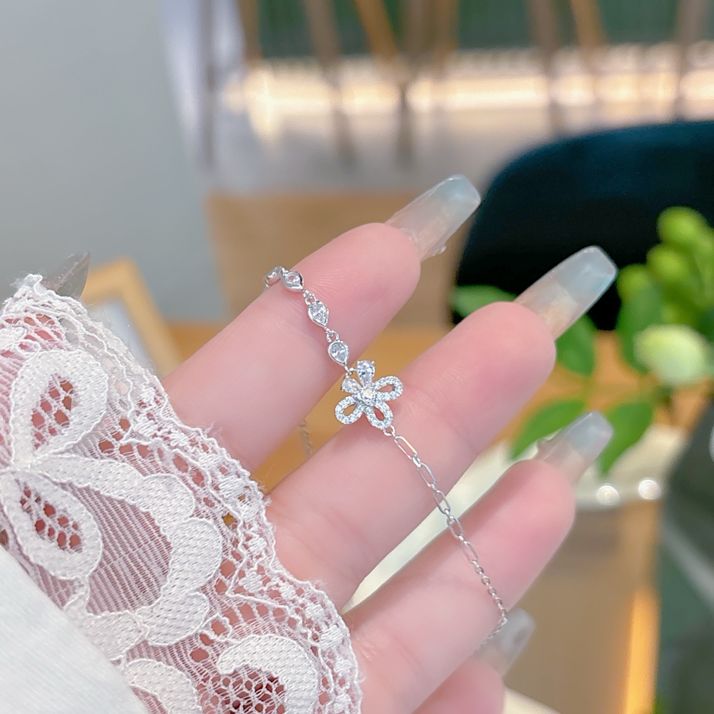 High Polish Silver Bracelet French Annual Party Silver