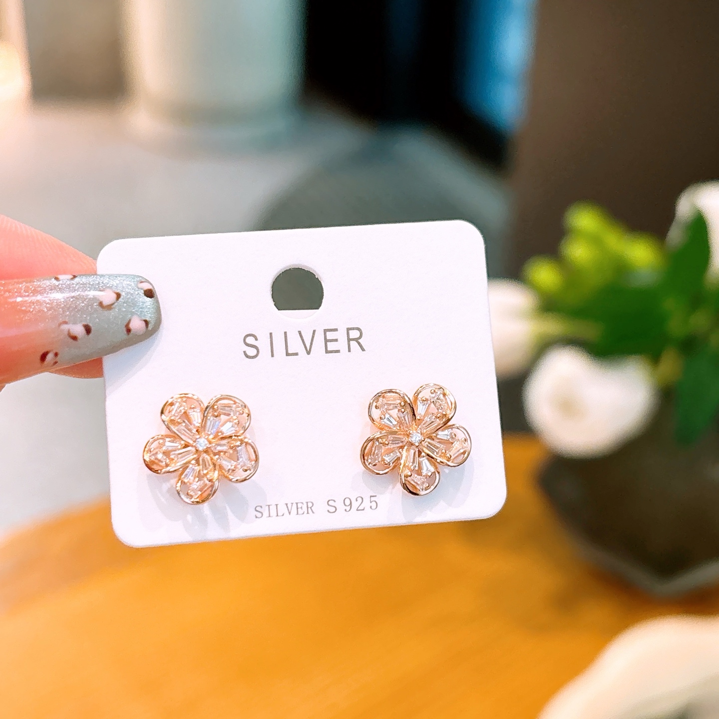 925 Silver Earrings Premium Everyday Wear Gold