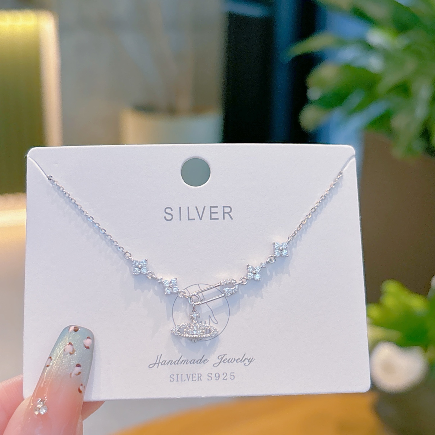 ラグジュアリーニッケル無添加銀ブレスレットシルバー 婚約