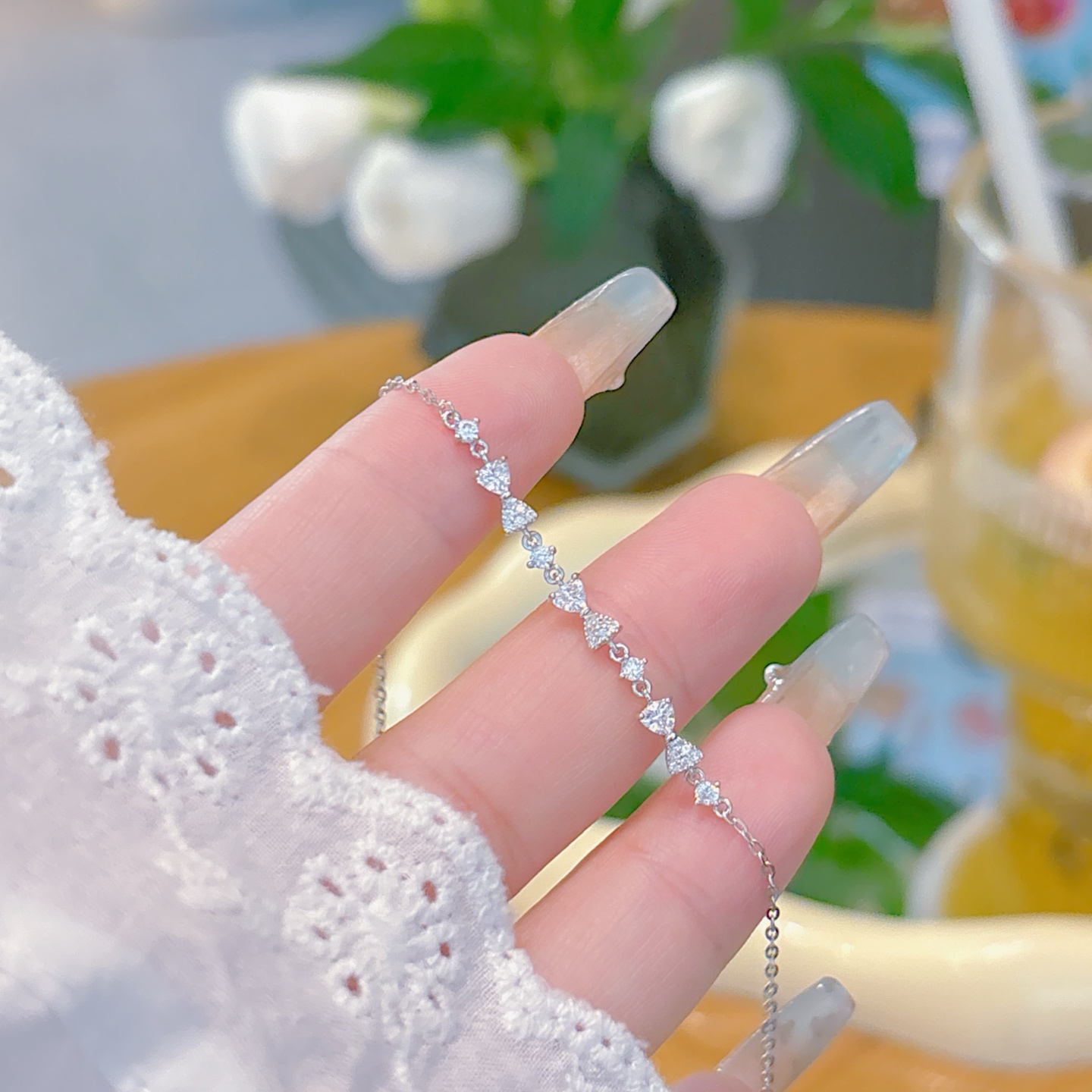 さわやか系925シルバーブレスレットゴールド 晩餐会