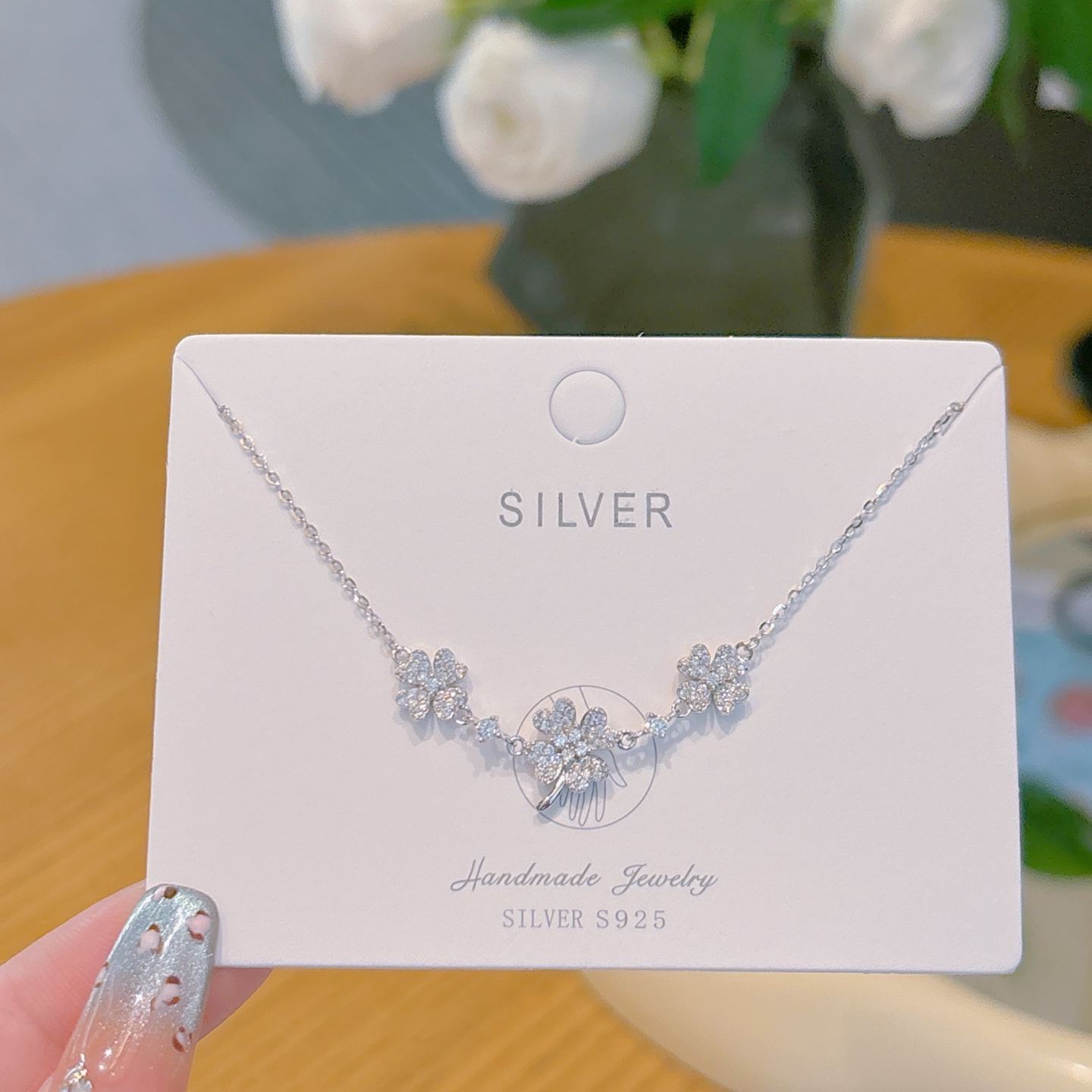 Solid Silver Bracelet Korean Style Wedding Gold