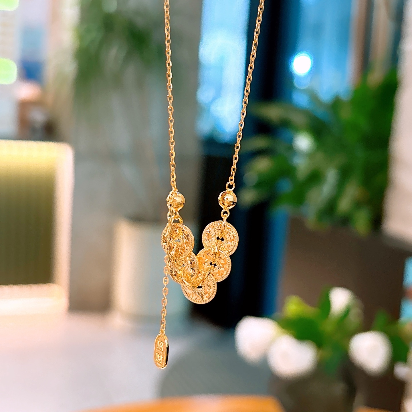 Hypoallergenic Silver Necklace Korean Style Banquet Gold