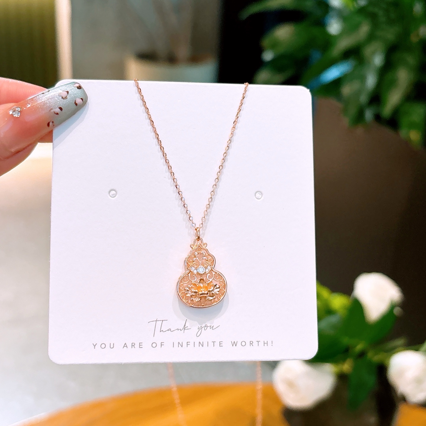 Low Allergy Silver Necklace Ethereal Office Gold