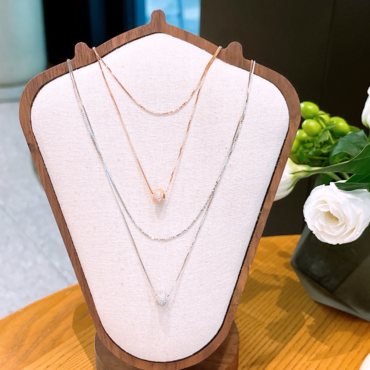 S925 Sterling Silver Necklace Intellectual Gift for Her Gold