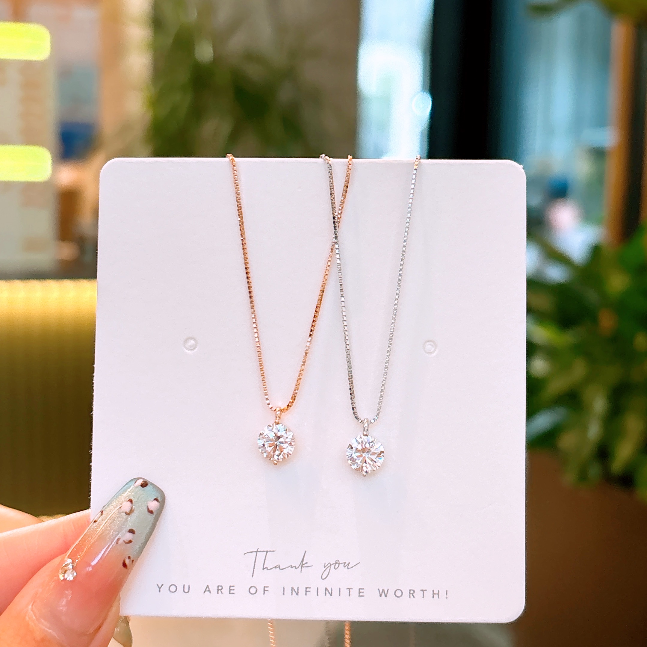 Feinsilber Kette Lebendig Reise Silber