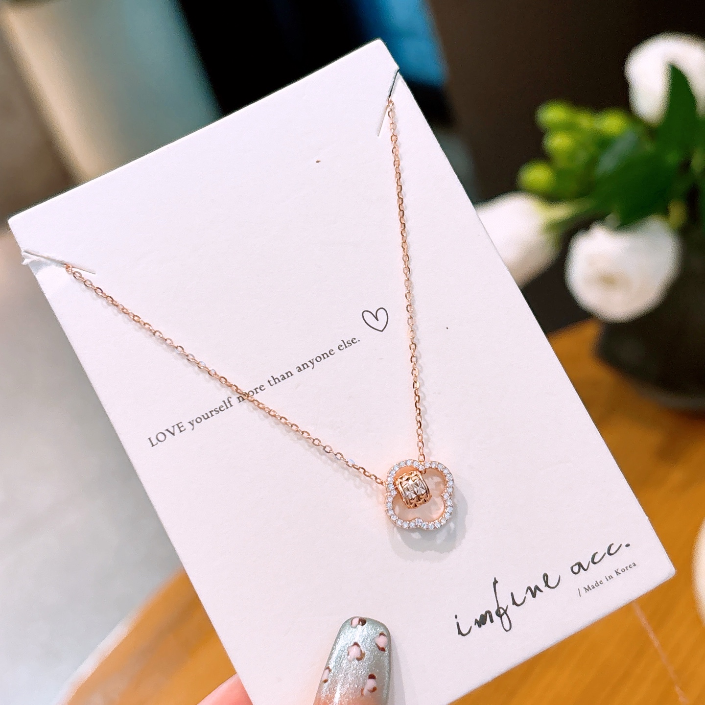 Hypoallergenic Silver Necklace Sweet Wedding Favor Gold