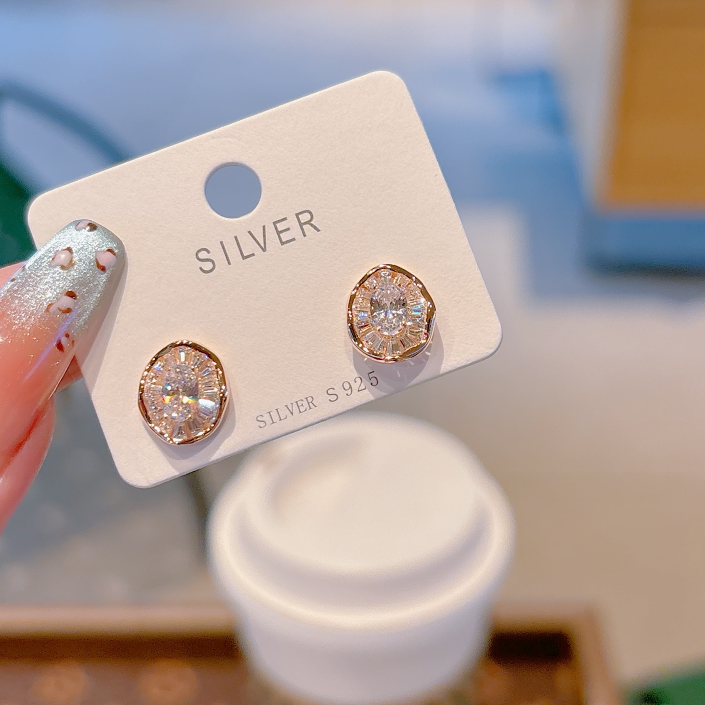 Fine Silver Earrings Light Luxury Everyday Wear Silver