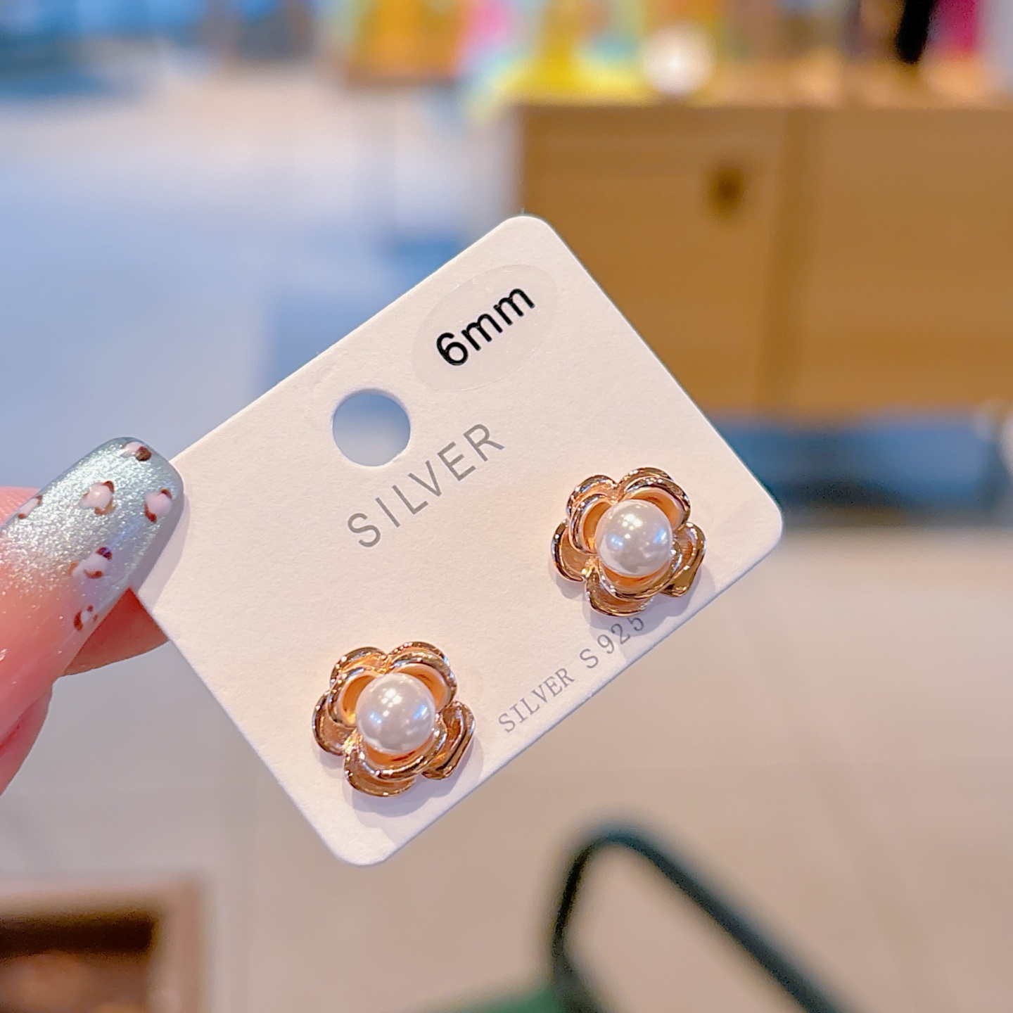 Nickel Free Silver Earrings Chic Graduation Gold